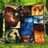 Hiccup And Astrid  How To Train Your Dragon Premium Throw Twin Queen King Quilt Blanket Quilt Blanket